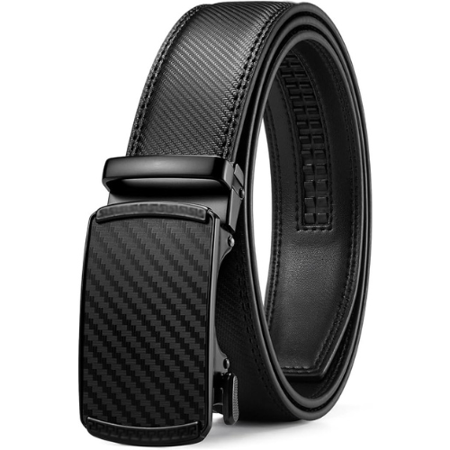 CARBON Easy-adjust Leather Belt